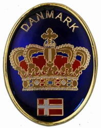 Magnet Krone Guld Oval