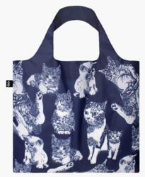 Loqi Cats Recycled Bag darkblue
